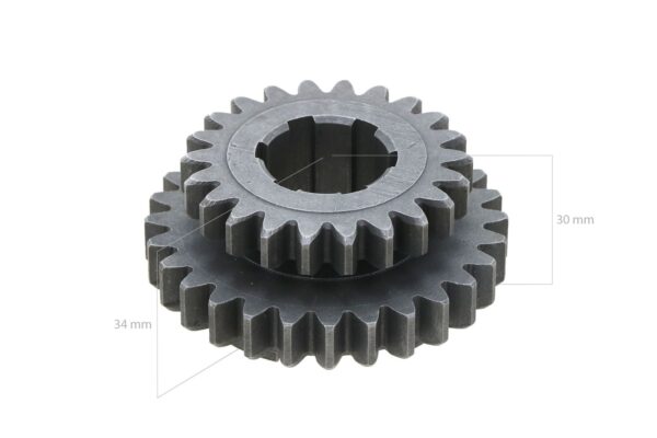 PTO Tandwiel Iseki TX-, TU-Serie 22TX28T 6 splines, Bolens, White, Massey Ferguson, - Afbeelding 2