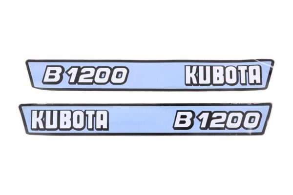 Motorkap stickerset Kubota B1200