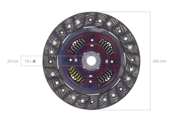Koppelingsset Iseki TM3215, TM3217, TM3245, TM3247, TM3265, TM3267 (Origineel Iseki) - Afbeelding 5