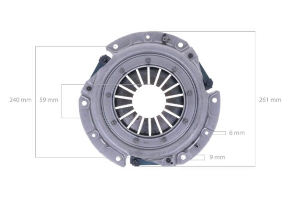 Koppelingsset Iseki, Landhope, TU180, TU185, TU200, TU205, TE3210, TL1900, TL1901, TU, TS, 3025 - Afbeelding 2