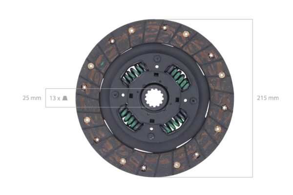 Koppelingsset Yanmar YM336, YM2610, YM2620, YM2820, YM3110, YM3220, YM3810, F255, F265, FX26, FX28, FX32, FX255, FX265, - Afbeelding 5