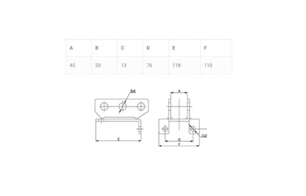 Kubota Topstanghouder B-Serie, B1-Serie - Afbeelding 3
