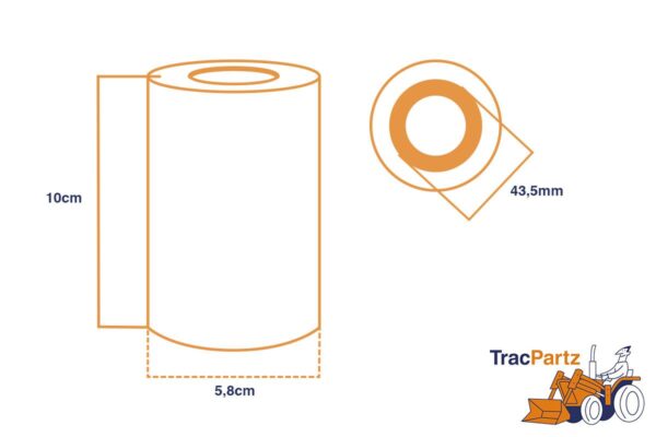 Brandstoftankfilter Yanmar YM-serie, Komatsu, - Afbeelding 2