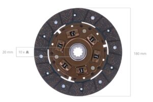 Koppelingsplaat Yanmar YM-, F-, FX-Serie, Hinomoto, Case IH, Massey Ferguson, Mitsubishi, Satoh,