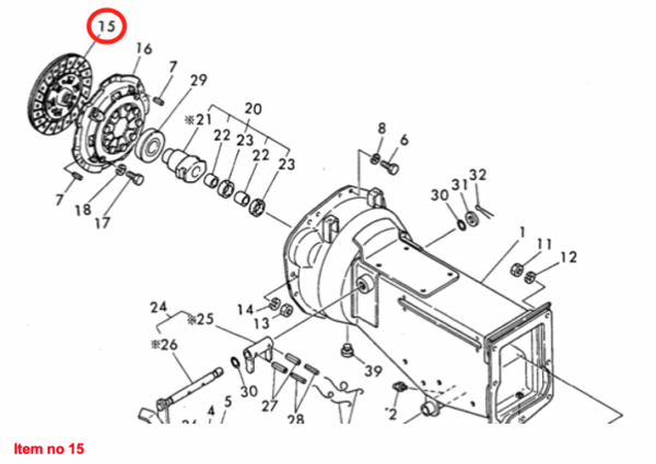 Koppelingsplaat Yanmar YM-Types, Hakotrac, - Afbeelding 4