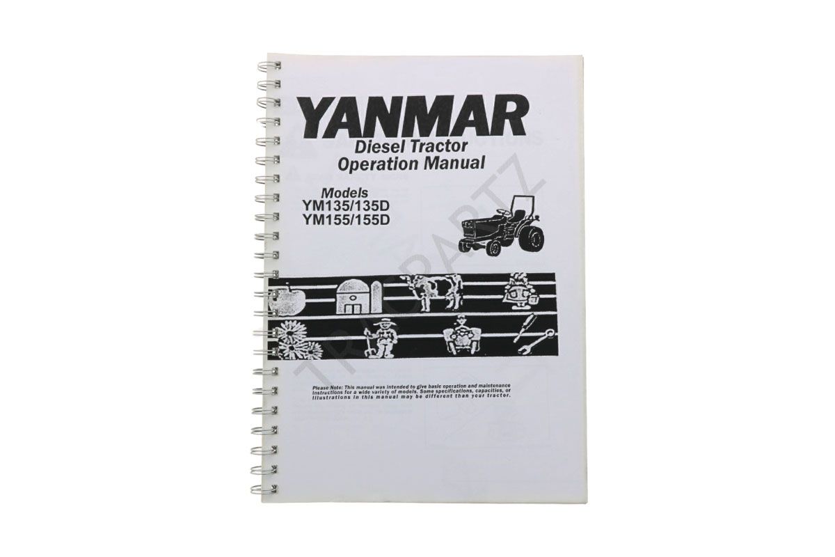 Yanmar YM135, YM155 Onderdelen catalogus met technische tekeningen
