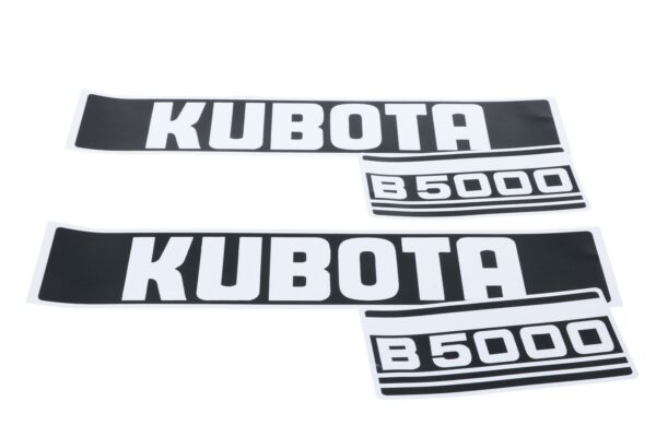 Motorkap stickerset Kubota B5000