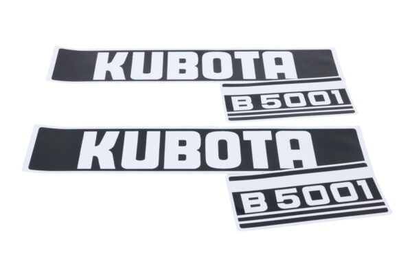 Motorkap sticker set Kubota B5001