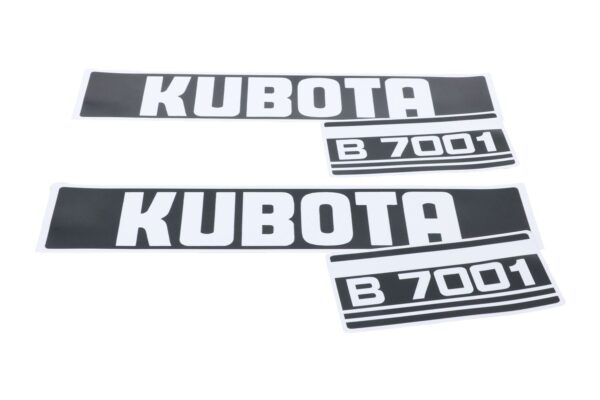 Motorkap sticker set Kubota B7001