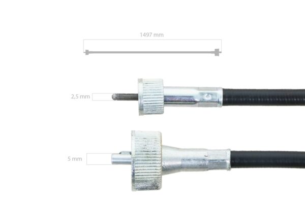 Urentellerkabel Iseki TF-, TH-, TM-, TS-Types, Massey Ferguson 1210, 1220, 1225, 1230, 1233, 1235, 1519, 1520, 1523, 1525, 1526, 1528, 1531, 1533, Bolens, Etc., - Afbeelding 4