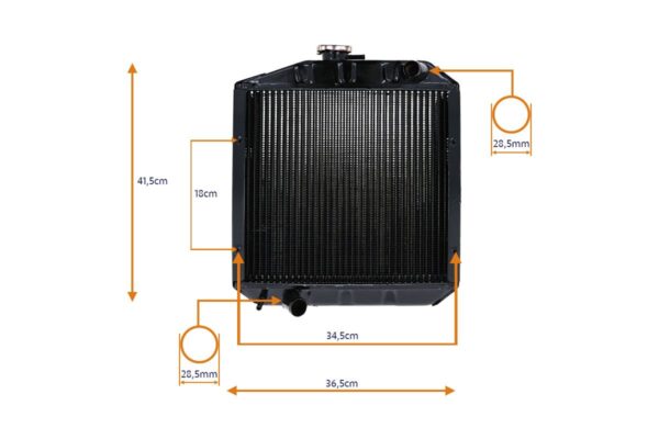 Yanmar Radiateur YM1301, YM1401, YM1502, YM1510, YM186 - Afbeelding 4