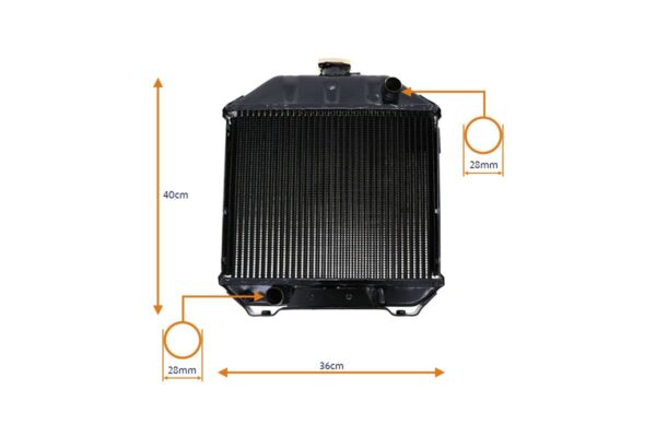 Radiateur Yanmar YM195, YM240, YM1700 (Rood), YM2000 (Rood), - Afbeelding 4