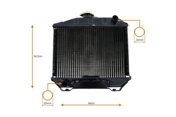Radiateur Yanmar YM135, YM155, YM165, YM1100, YM1300, YM1500 - Afbeelding 4
