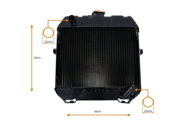 Radiateur Iseki TU1400, TU1500, TU1600, TX145, TX155, TX1410, TX1510, TX2140, TX2160 - Afbeelding 2