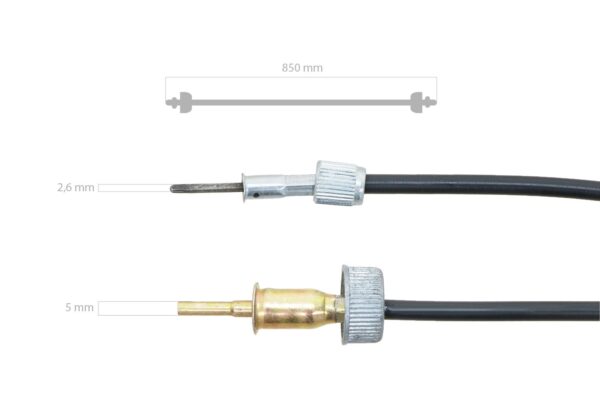 Urentellerkabel Iseki TL, TS, TE, TU, Case IH, Mitsubishi 850mm - Afbeelding 2