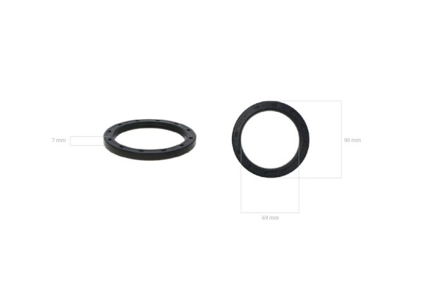 Steekaskeerring set (achter) Iseki TE-, TL-Types, Bolens G272, G274, 2702, 2704, - Afbeelding 4