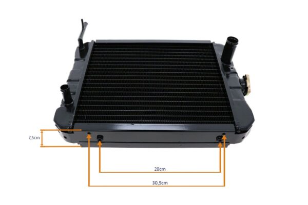 Radiateur Iseki TE4270, TE4350, TL1900, TL2100, TL2300, TL2500, TL2700, Bolens, White, - Afbeelding 5