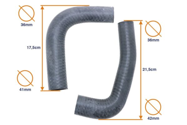 Koelwaterslang set Kubota B1200,  B1400, B1402, B1500, B1502 - Afbeelding 2