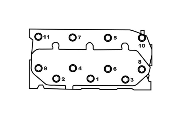Koppakking Mitsubishi L3E, L3E2, MVL3E, Captain, Startrac, Etc., - Afbeelding 3