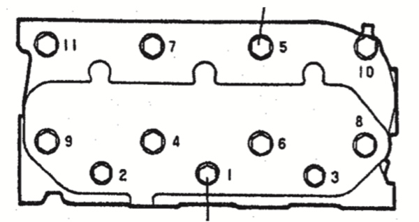 Koppakking Mitsubishi L3E, L3E2, MVL3E, Captain, Startrac, Etc., - Afbeelding 4