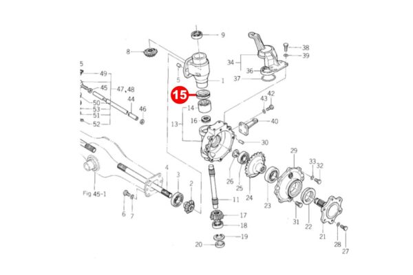 Fuseekeerring Iseki TE-, TL-, TU-, TX-Types - Afbeelding 4