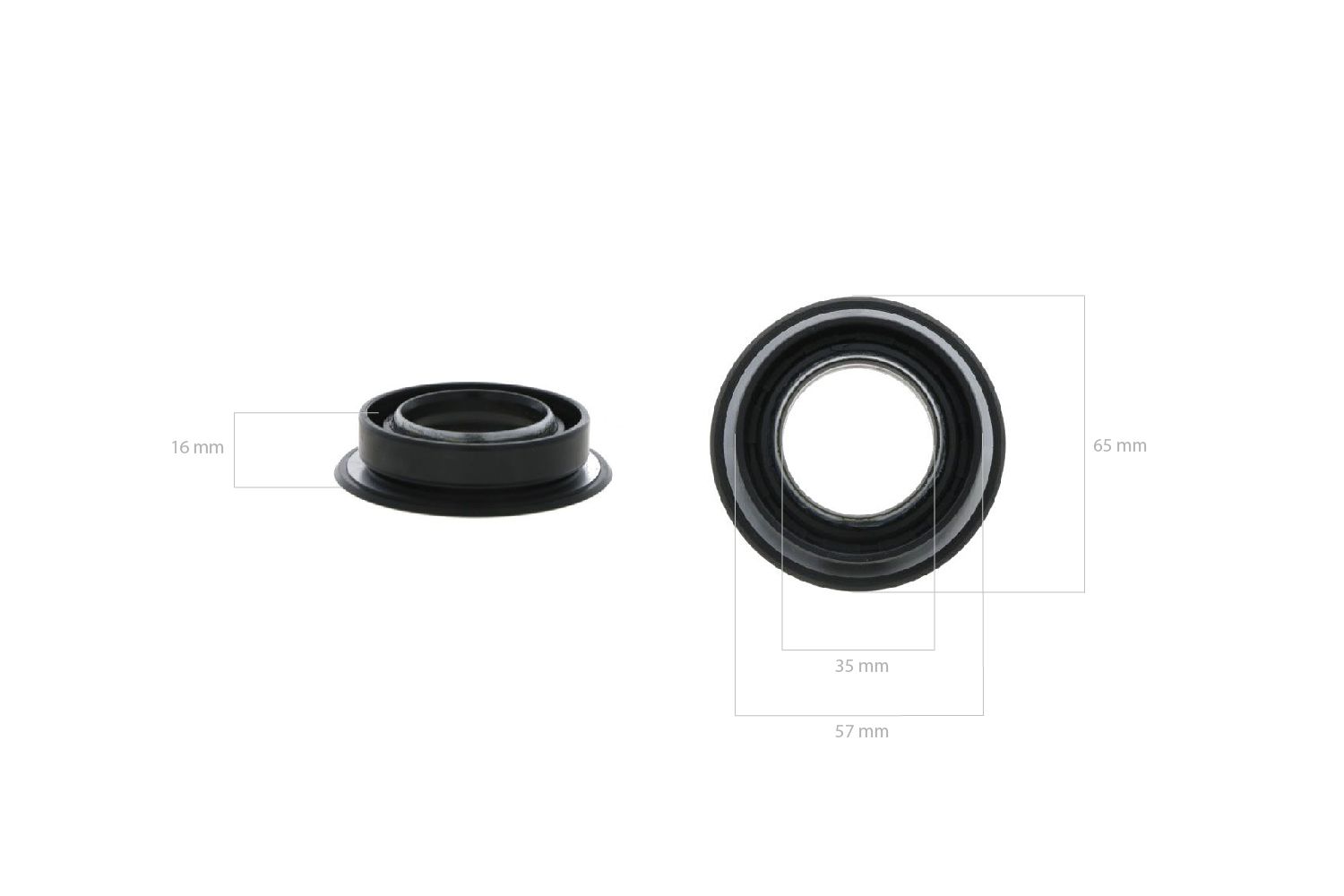 Steekaskeerring (voor) Iseki SF, SFH, TC, TH, TM, TU, Massey Ferguson 1205, 1215, 1225, 1519, 1520, 1523, 1525,