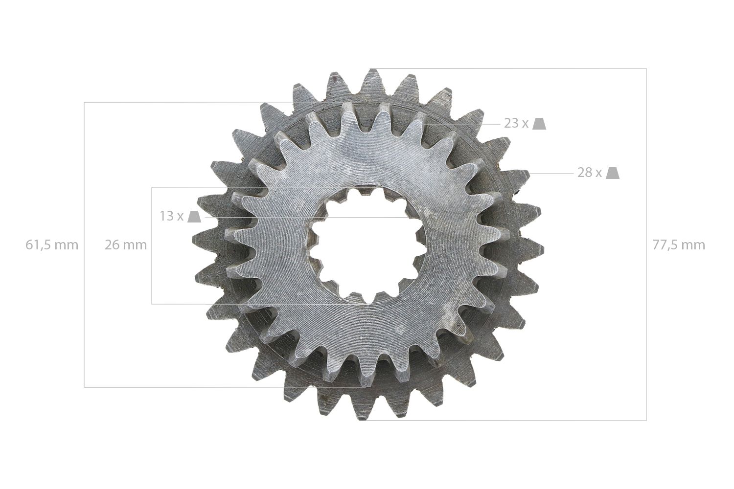 Tandwiel Iseki 23TX28T 13 splines
