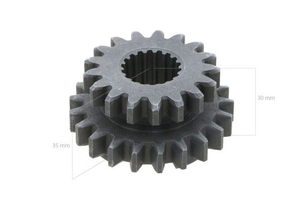 Tandwiel Iseki 17TX21T 18 splines Iseki TX-Types, Bolens G-, H-Types, Massey Ferguson 1120, White FB16 - Afbeelding 2