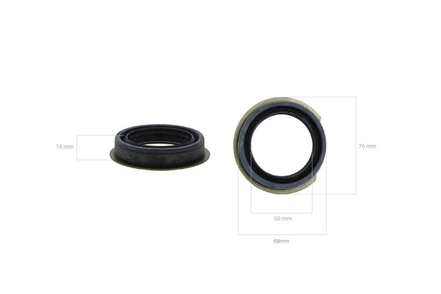 Steekaskeerring (achter)  Kubota A-, B-, XB-Types, Hinomoto CX13, CX14, Zen Noh ZB-Types,