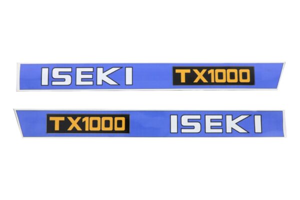 Motorkap stickerset Iseki TX1000