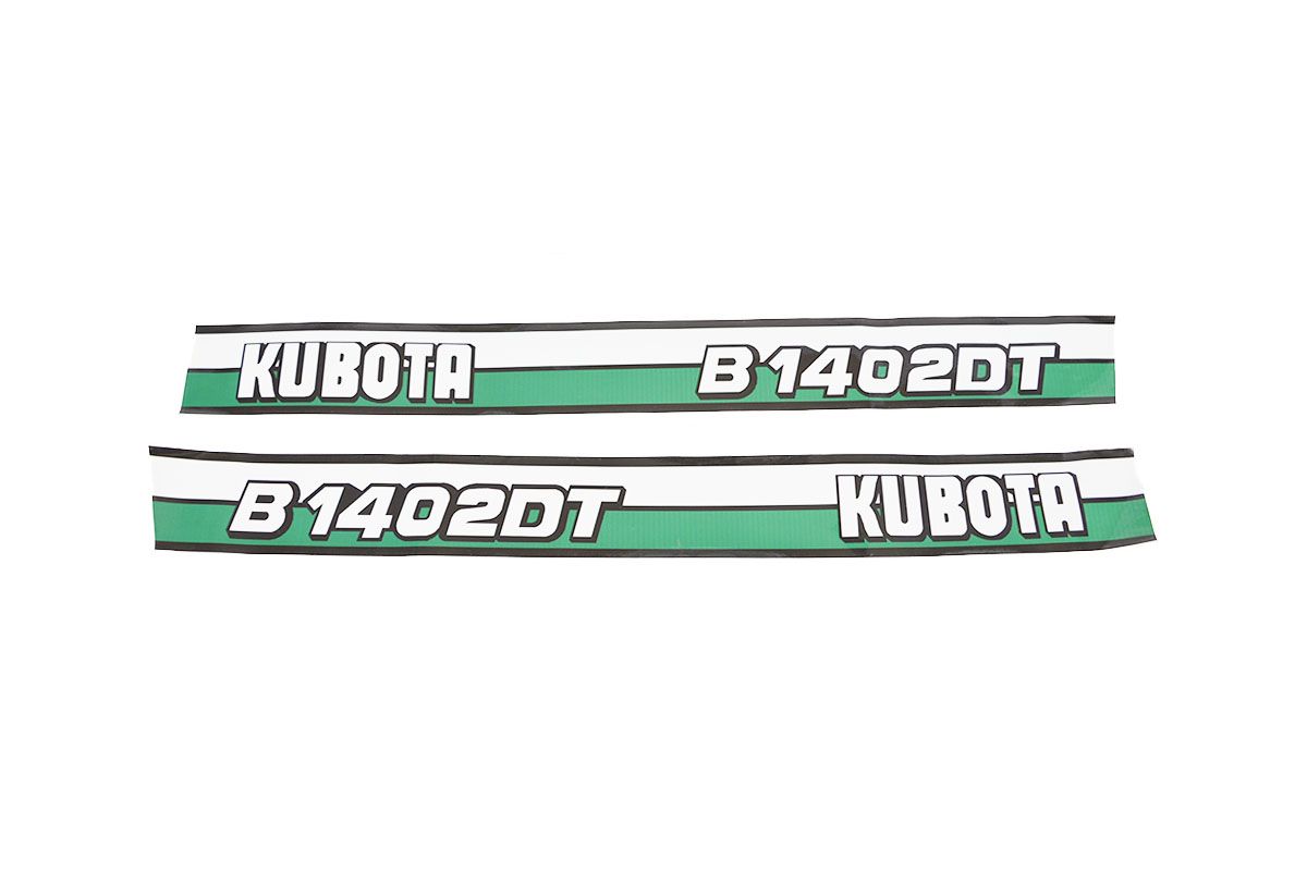 Motorkap stickerset Kubota B1402