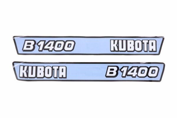 Motorkap stickerset Kubota B1400