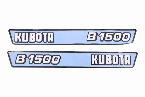 Motorkap stickerset Kubota B1500