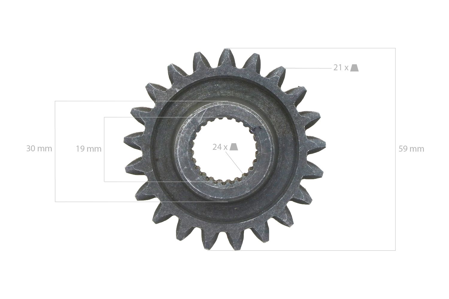 Tandwiel 21TX24T