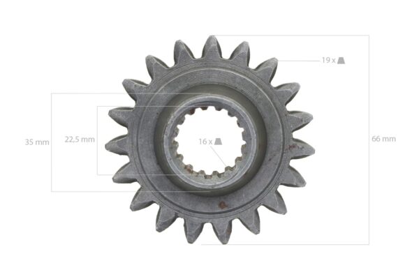 Tandwiel 19TX16T