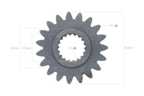 Tandwiel 19TX18T - Afbeelding 2