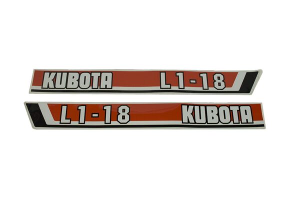 Motorkap sticker Kubota L1-18