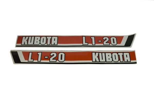 Motorkap stickerset Kubota L1-20