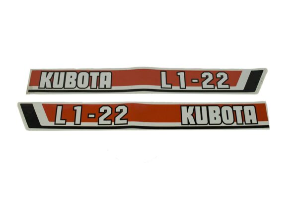 Motorkap stickerset Kubota L1-22