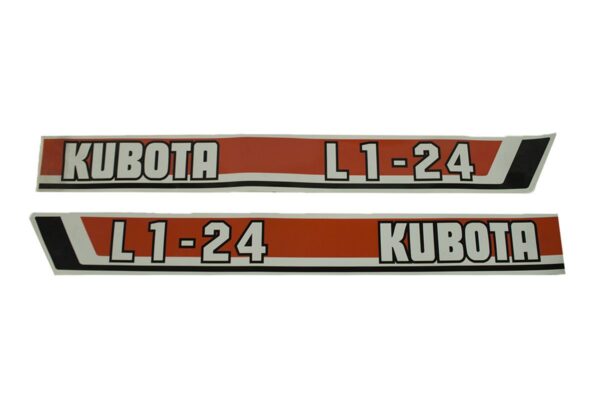 Motorkap stickerset Kubota L1-24