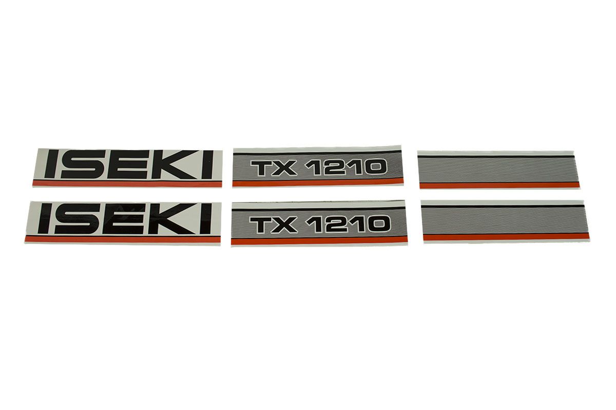 Motorkap stickerset Iseki TX1210
