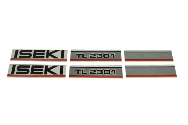Motorkap stickerset Iseki TL2301