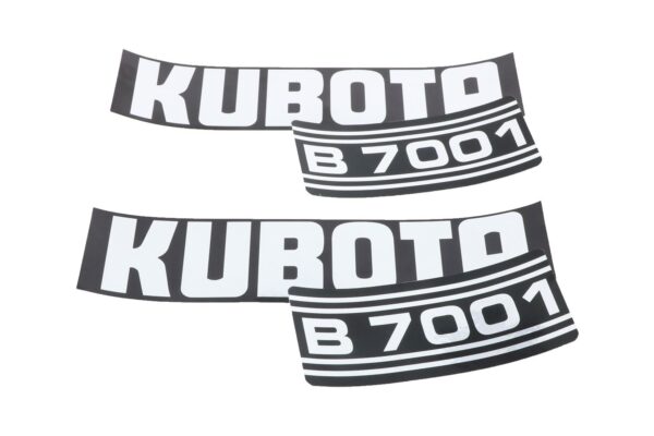 Motorkap stickerset Kubota B7001