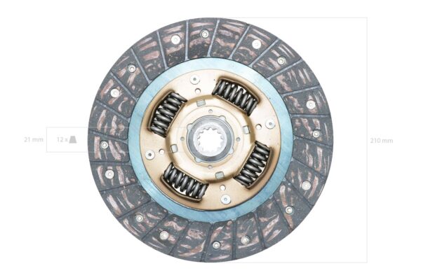 Koppelingsplaat Mitsubishi D, MT-types, Satoh MT, S, ST-types - Afbeelding 2