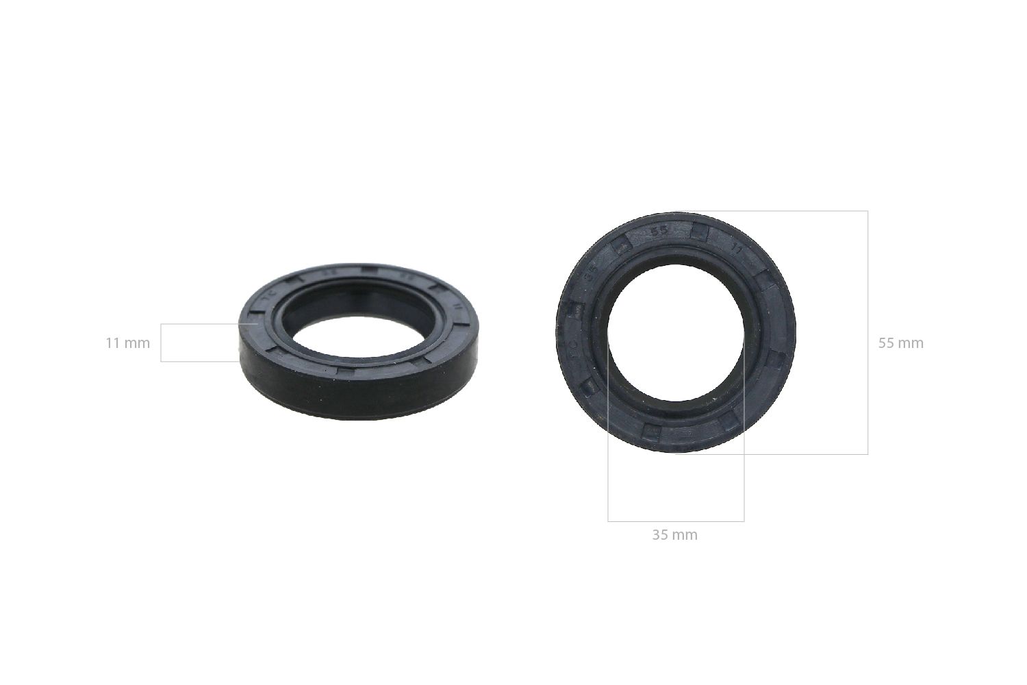 Aftakaskeerring 35x55x11, Yanmar, Massey Ferguson, Ford / New Holland, Fiat,