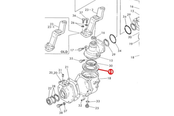 Fuseekeerring Yanmar YM-serie 4WD, John Deere 650 t/m 1070, - Afbeelding 5