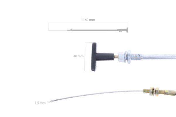 Stopkabel Universeel / Decompressiekabel Yanmar YM - Afbeelding 2