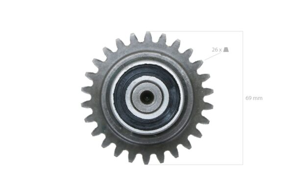 Tandwiel (dubbel) Yanmar YM1702, YM1720, YMG1800, YM1802, YMG2000, YM2002, - Afbeelding 5