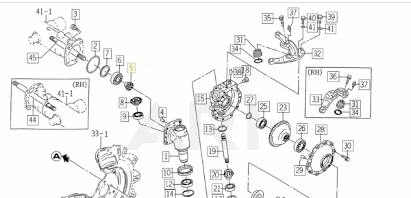 Iseki Tandwieloverbrenging Fusee SF230, TM215, TM217, TM223, TC213 11 tanden - Afbeelding 6