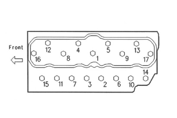 Koppakkingset Mitsubishi S4S, Caterpillar C3.4., Perkins 804C-33, Clarck, Nissan, Sole, etc. - Afbeelding 2